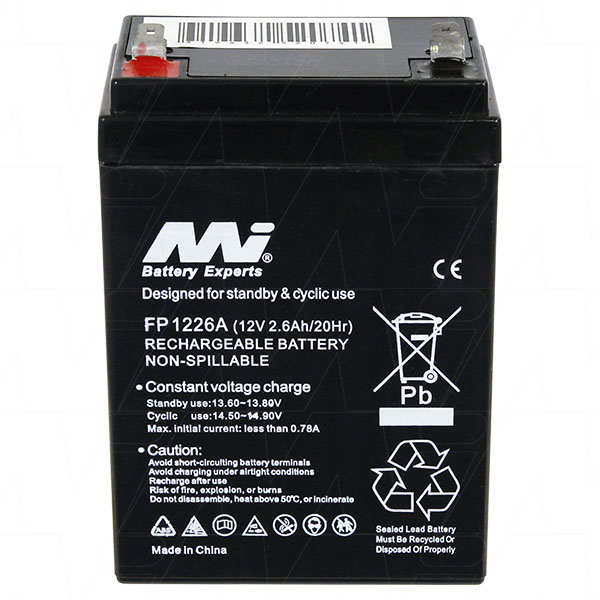 MI Battery Experts FP1226A